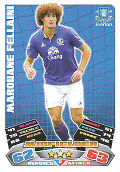 Marouane Fellaini Everton 2011/12 Topps Match Attax #98